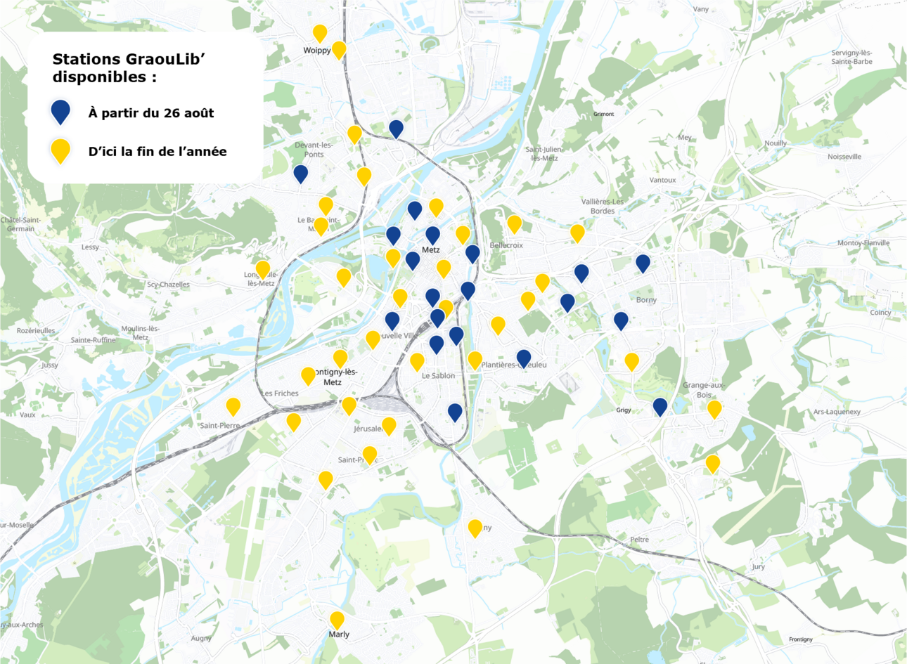 Plan des stations de location graoulib