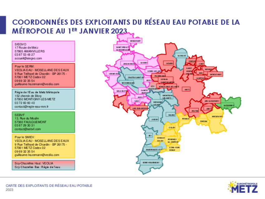 Carte des structures par communes de l'eurométropole - liste des contacts dans le texte suivant