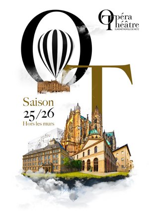 Affiche de la programmation de l'opéra théâtre de l'Eurométropole pour la saison 2025-2026
