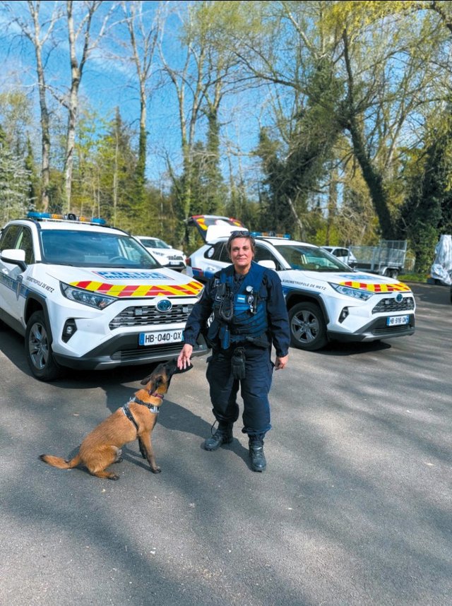 Le maître-chien Maryline Huvig et son berger malinois Vasco « se sont choisis ».
